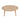Charmydecor round acacia wood outdoor coffee table with slatted top and tapered legs