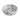 CharmyDecor round ceramic vessel sink front angle view with patterned exterior and central drain opening.