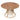 charmydecor round slatted acacia wood outdoor dining table with natural wicker base