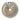 CharmyDecor round white vessel sink underside with a beige-gray surface and visible drain and faucet openings.
