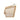 charmydecor Royal Wood Textilene club chair side view with acacia wood frame and beige textilene panel