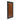 charmydecor rustic full length mirror rear angled view with black wood frame and brown back panel