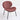 Charmydecor shell lounge chair angled view bean paste red red living room chair modern design