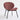 Charmydecor shell lounge chair red living room chair full perspective view modern mid century accent chair bean paste red fabric
