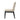 charmydecor side view beige upholstered dining chair with black wood legs