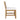 charmydecor side view of acacia wood outdoor dining chair with thick cushion and sturdy support frame