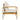 charmydecor side view of acacia wood patio chair showing deep cushion seat and supportive back pillow