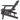 charmydecor side view of Malibu dark gray folding wood Adirondack chair