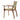 charmydecor side view of teak finish acacia wood patio armchair with woven wicker seat and back