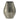 Textured gray vase on a white background