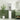 charmydecor slim white bathroom storage cabinet with adjustable open shelves in modern green bathroom