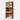 Wooden cabinet with dimensions labeled on a white background