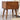 Wooden nightstand with two drawers in a room setting