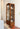 charmydecor solid teak arched cabinet drawers and lower storage detail