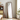 Charmydecor solid wood mirror walnut freestanding mirror in bedroom dressing area with cabinet