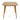 Charmydecor square acacia wood outdoor table front view with slim toothpick legs and warm brown finish