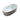 CharmyDecor stone resin bathtub in an elevated water-filled view showing the round drain cover and narrow overflow slot.