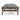 charmydecor Summerland acacia wood outdoor chaise lounge end view with dark gray mesh reclining surface