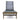 charmydecor Summerland outdoor chaise lounge front view with breathable dark gray mesh back and seat