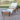 charmydecor Summerland teak finish acacia wood outdoor chaise lounge with white mesh seat on patio