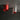 CharmyDecor Surface Mount LED Downlight in red and brushed metal finishes with red inner reflectors