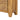 Charmydecor tapered leg detail of farmhouse acacia wood bookcase with basket storage
