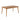 charmydecor teak acacia wood rectangular outdoor dining table with slatted top