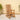 charmydecor teak finish HIPS outdoor rocking chair on sunny patio