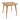 Charmydecor teak finish acacia wood square patio dining table with slatted top and modern angled legs