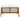 Charmydecor teak finish outdoor loveseat rear view with light gray rope-woven back panel detail