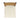 charmydecor top view of beige cushion and slatted back on outdoor acacia wood dining chair