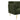 Green sofa with gold legs on a white background