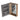 CharmyDecor wall mounted medicine cabinet viewed at an elevated angle with glass shelves and door-back storage visible.