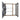 CharmyDecor wall mounted medicine cabinet set open and empty, showing two main shelves and a separate side shelf