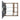 CharmyDecor wall mounted medicine cabinet set open front view showing two glass shelves and companion storage compartments