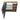 CharmyDecor wall mounted medicine cabinet viewed from above with glass shelves and railed side compartments visible