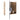 CharmyDecor wall mounted medicine cabinet set angled view with the mirrored front swung open and side storage visible