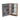 CharmyDecor wall mounted medicine cabinet in an open front-angle view showing oak-look sides and reflective interior.