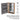 CharmyDecor wall mounted medicine cabinet storage overview showing two glass shelves and gray door-back organizers.