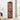 charmydecor walnut corner curio cabinet styled with dinnerware and collectibles