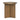 Charmydecor walnut side table side view showing round top and wood grain base