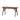 charmydecor walnut wood computer desk angled view with a frame legs