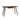 charmydecor walnut writing desk angled view with drawer closed