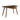 charmydecor walnut writing desk angled view with drawer open