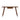 charmydecor walnut writing desk front view with centered drawer