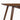 charmydecor walnut writing desk leg close up with rounded tabletop edge