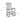 charmydecor white HIPS outdoor rocking chair dimensions and measurement guide