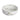 CharmyDecor white and gold vessel sink from a front angle showing the glossy bowl and raised rim.