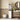 Charmydecor white bathroom floor cabinet with open toiletry shelves and lower enclosed cabinet near vanity