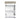 CharmyDecor white bathroom vanity with sink rear view showing cabinet rails and the interior shelf.